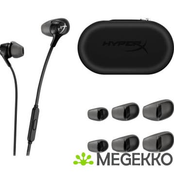 HyperX Cloud Earbuds II In-ear Bedraad Zwart, Verzenden