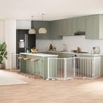 vidaXL Hondenhek inklapbaar met deur 12 panelen 960cm, Verzenden, Nieuw