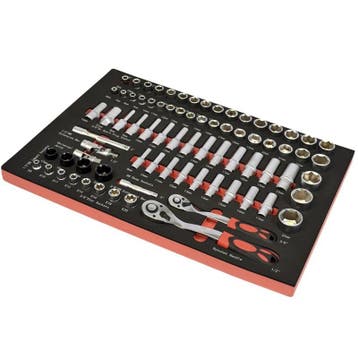 Doppenset 1/2  + 3/8 inch – lange doppen – krachtdoppen met, Ophalen of Verzenden