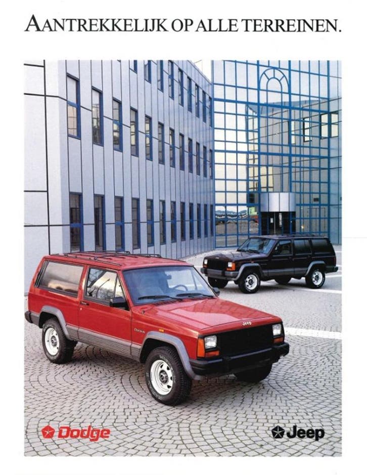 1994 JEEP | DODGE PROGRAMMA BROCHURE NEDERLANDS, Boeken, Auto's | Folders en Tijdschriften