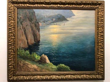 Antonio Odierna (1908-1946) - Veduta Caprese