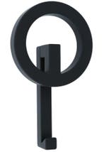 Haak sleutel 174x96 mm mat zwart, Maison & Meubles