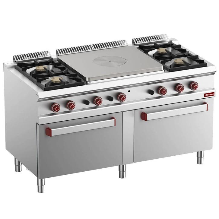 Fornuis/Doorkookplaat + 2 Ovens | OPTIMA 700 | Gas | 4, Zakelijke goederen, Horeca | Keukenapparatuur, Nieuw in verpakking, Verzenden