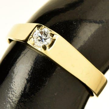 Bague - 18 carats Or jaune Diamant (Naturelle)