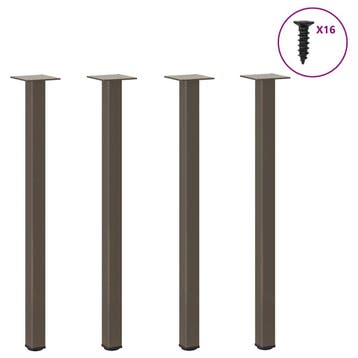 vidaXL Console tafelpoten 4 st 72-74 cm staal naturel, Verzenden, Nieuw