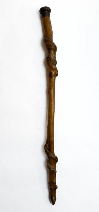 Wandelstok - Hout, Messing - Organische wandelstok