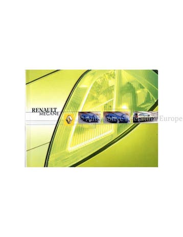 2004 RENAULT MEGANE INSTRUCTIEBOEKJE FRANS