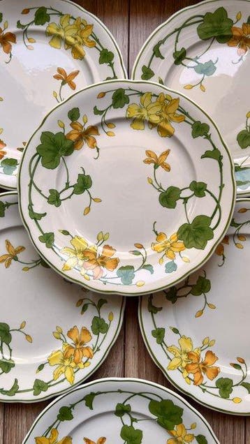 Villeroy & Boch - Assiette de petit-déjeuner (6) -, Antiquités & Art