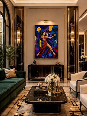 Adri Q 120 x 90 cm - Ritmo y Seducción en el Tango
