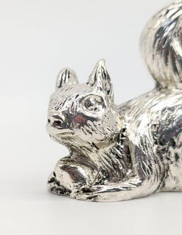 Beeldje - Scoiattolo - verzilverd, Antiek en Kunst, Antiek | Zilver en Goud
