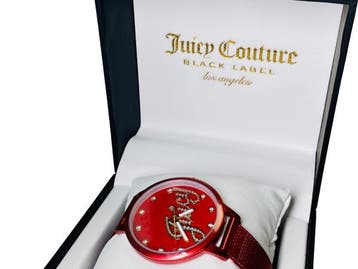 Veiling - Juicy Couture Black Label | Bright Red & Crystals, Nieuw