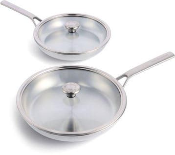 2dekans | Merten & Storck Pannenset RVS 4-delig, Huis en Inrichting, Keuken | Potten en Pannen, Ophalen of Verzenden, Nieuw