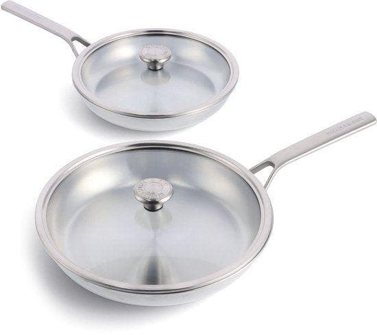 2dekans | Merten & Storck Pannenset RVS 4-delig, Huis en Inrichting, Keuken | Potten en Pannen, Ophalen of Verzenden