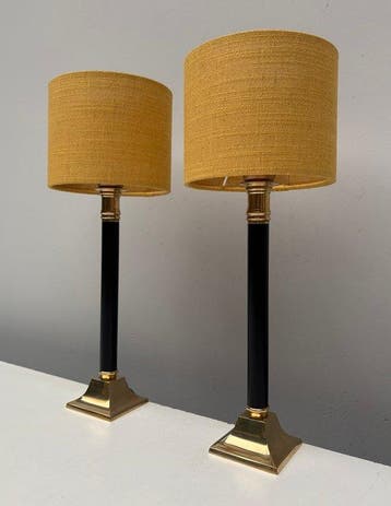 Tafellamp - Messing - Twee tafellampen