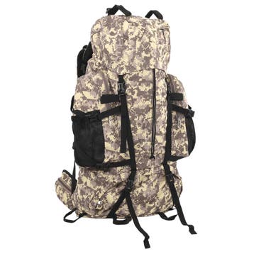 vidaXL Wandelrugzak 60 L camouflage oxford stof camelbruin, Verzenden