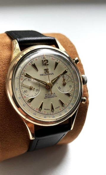 Delbana - Chronograph - Bi-compax (NOS condition) - Zonder, Nieuw