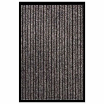 vidaXL Deurmat 80x120 cm gestreept beige, Verzenden