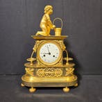 Figurale pendule Directoire - Verguld brons - 1800 -, Antiek en Kunst