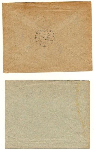 Albanië 1914 - Lotto van drie gefrankeerde brieven met, Gestempeld