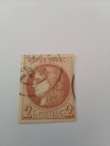 Frankrijk 1870/1870 - Lot postzegels Cérès van Bordeaux van, Gestempeld
