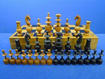 Antique jeu déchecs Directoire periode restauration 1750/80