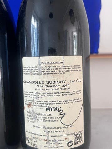 2016 Gérard Mugneret Chambolle Musigny Les Charmes & Nuits, Verzamelen, Wijnen, Nieuw