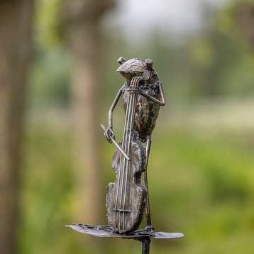 Sculpture dextérieur, 7-17-515m35 Cello kikker staaf - 450, Antiek en Kunst