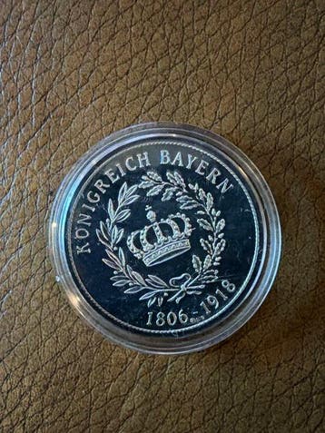 Allemagne. Silver medal Ludwig I. . König Bayern 15g (.999)