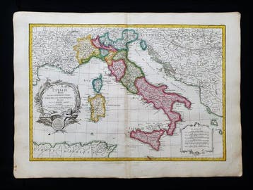 Europe - Italie / Ligurie / Sicile / Piémont / Sardaigne /, Livres, Atlas & Cartes géographiques