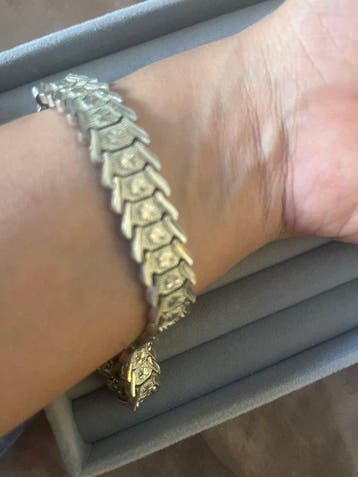 Sans prix de réserve - Bracelet Argent - Bracelet en argent, Handtassen en Accessoires