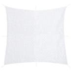 vidaXL Camouflagenet met opbergzak 416x402 cm wit, Verzenden