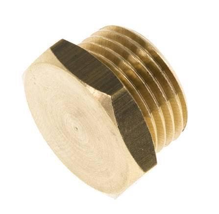 Bouchon de fermeture en laiton 1/2 avec hexagone extérieur, Doe-het-zelf en Bouw, Overige Doe-Het-Zelf en Bouw, Verzenden