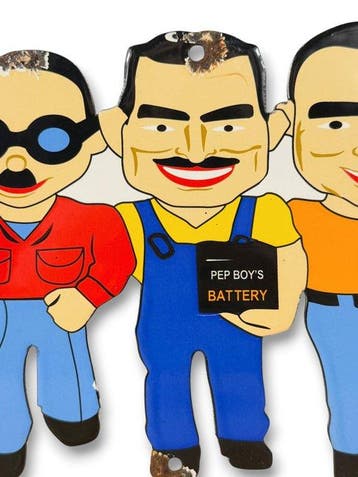 Pep Boys - Plaque émaillée - Émail