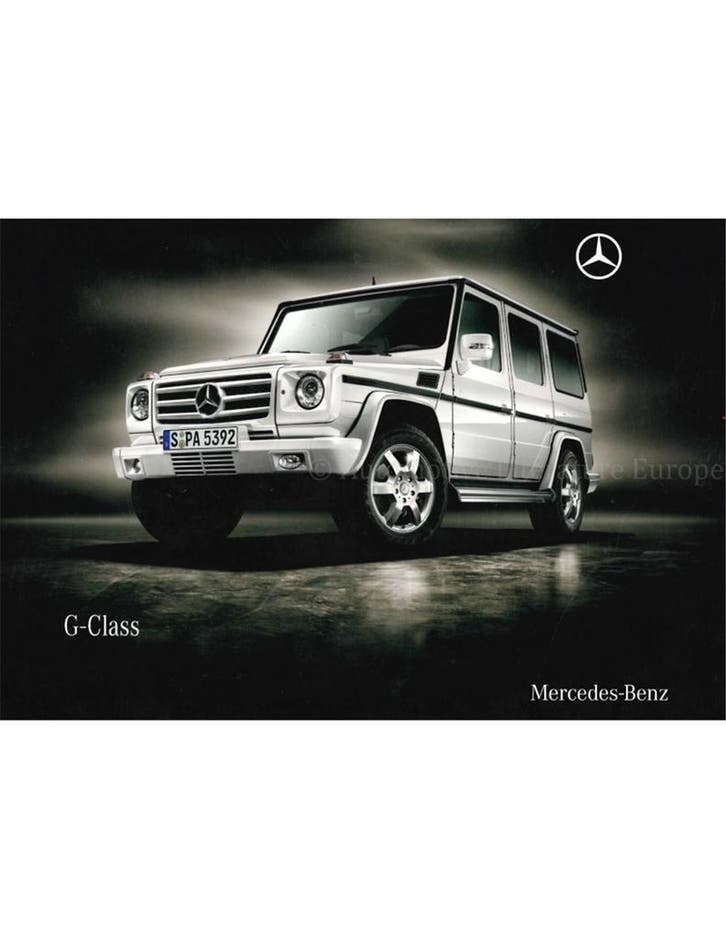 2009 MERCEDES BENZ G KLASSE BROCHURE ENGELS, Boeken, Auto's | Folders en Tijdschriften, Ophalen of Verzenden