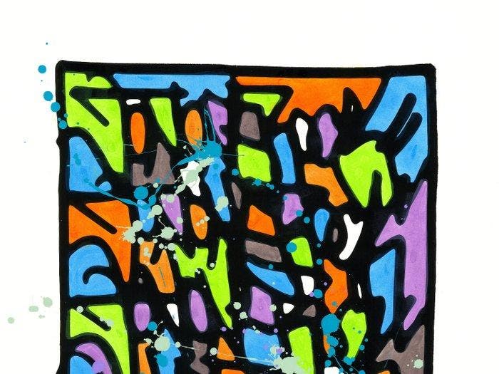 Jonone (1963) - Composition (HPM), 2018, Antiquités & Art, Art | Objets design