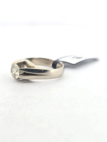 Ring - 18 karaat Witgoud - 1.15ct. tw. Diamant (Natuurlijk), Nieuw