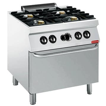 Fornuis + Oven | MAXIMA 700+ | Gas | 4 Branders (4x 5.5kW), Verzenden, Nieuw in verpakking