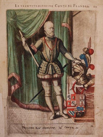 Cornelis Martin (1567-1621) - Filippo II di Spagna — Les