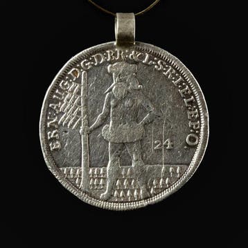 Post-middeleeuws Zilver Coin pendant, Taler