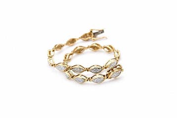 Zonder minimumprijs - Armband Zilver, 925 verguld 14 karaat., Nieuw