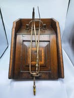 Accessoire de cheminée - Bois, Laiton, Fer - Houtbak, Antiek en Kunst