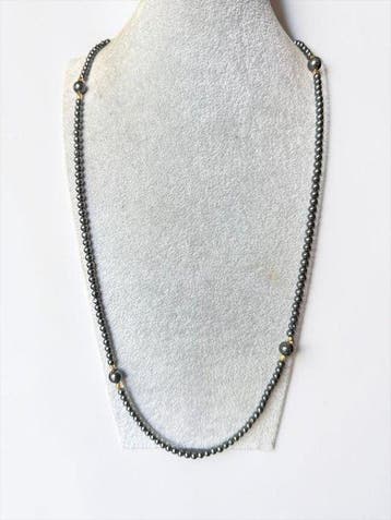 Sans prix de réserve - Chaîne - 14 carats Or jaune, hématite