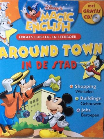 Around town / In de stad / Disneys magic English Disney, Verzenden, Zo goed als nieuw, Disney