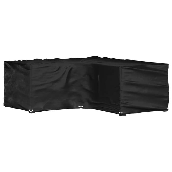 vidaXL Tuinmeubelhoezen met 12 oogjes L-vormig 185x185x70 cm, Tuin en Terras, Tuinmeubel-accessoires, Nieuw, Verzenden