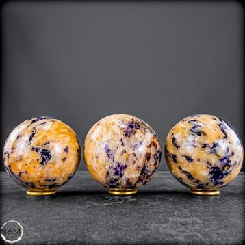 Calcit-Flourit-Kugelset – Een meesterwerk van de natuur met, Verzamelen
