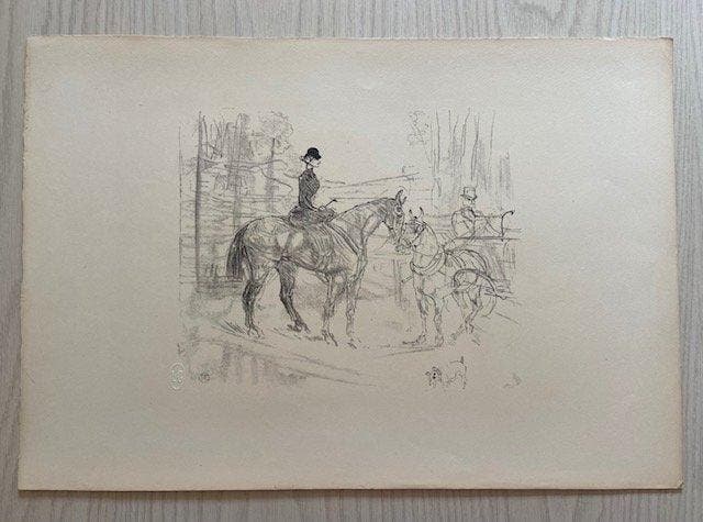 Henri De Toulouse-Lautrec (1864-1901) - Amazone et Tonneau, Antiek en Kunst, Antiek | Overige Antiek