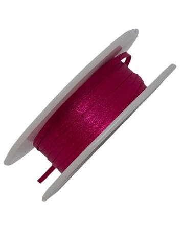 Dubbelsatijn lint 207 Azalea cyclaam 3 mm rol 50 meter, Nieuw