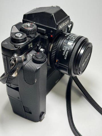 Nikon F3 + MD-4 + Nikkor 1,4/50mm | Analoge camera, TV, Hi-fi & Vidéo, Appareils photo analogiques