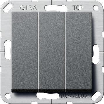 Bouton-poussoir Gira System 55 - 284428, Verzenden