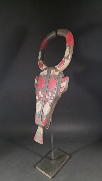 Houten masker - Douala - Kameroen (Zonder minimumprijs)